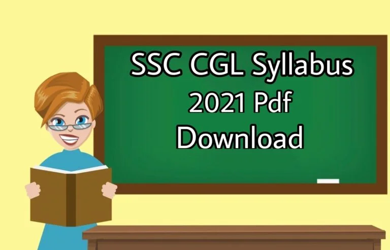 SSC CGL Syllabus 2021 PDF Download