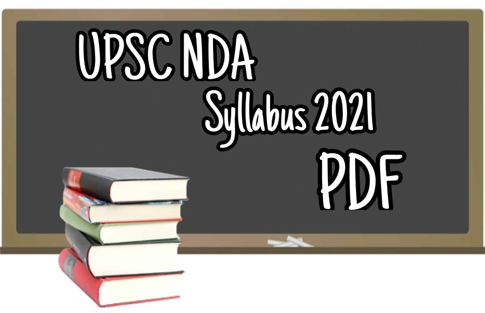 UPSC NDA Syllabus 2021 PDF