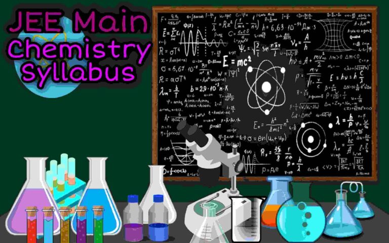 JEE main chemistry syllabus