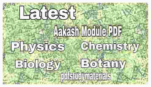 Aakash Module pdf Download 2023