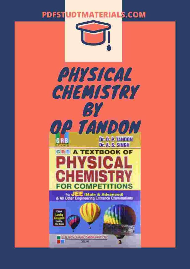 Physical Chemistry by OP Tandon pdf Download