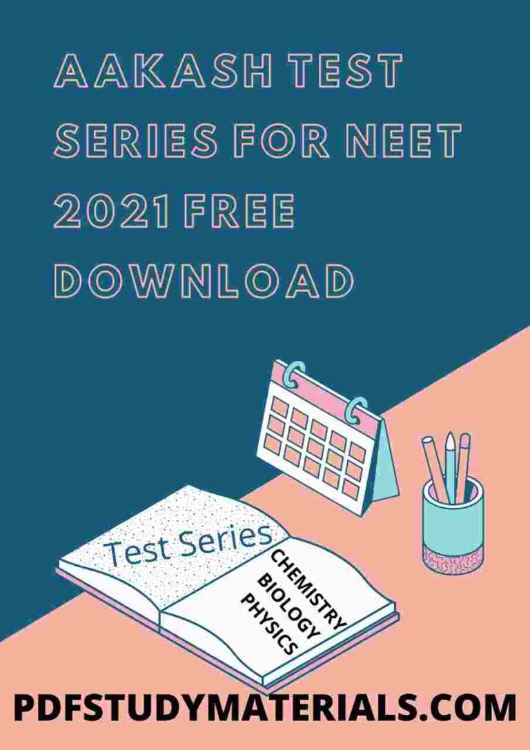 Aakash Test Series For NEET 2021 Free Download