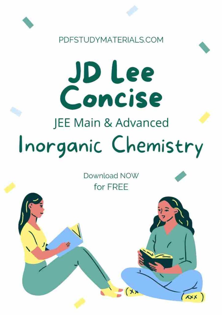 JD Lee Concise Inorganic Chemistry Sudarshan Guha pdf