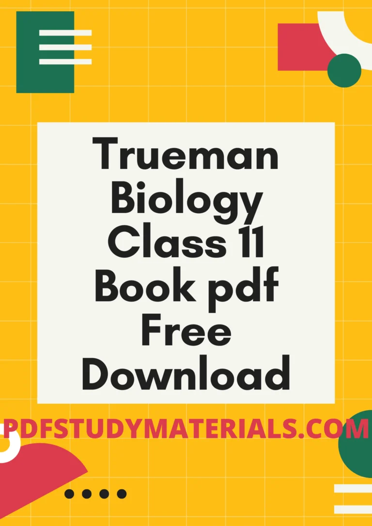 Trueman Biology Class 11 Book pdf