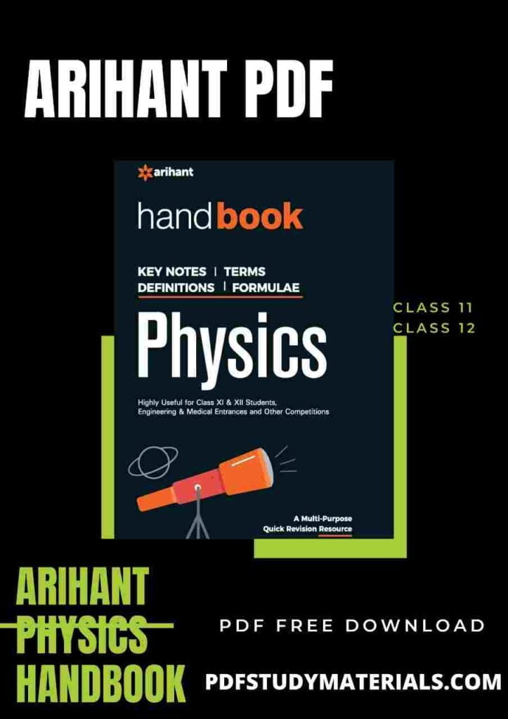 Arihant Physics Handbook pdf