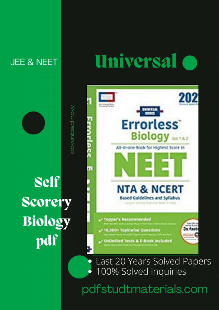 Universal Self Scorer Biology pdf