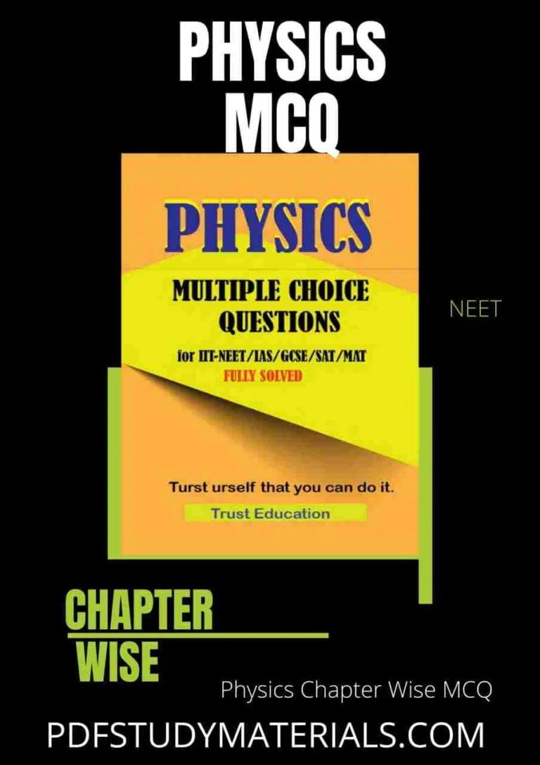 Physics Chapter Wise MCQ for NEET pdf