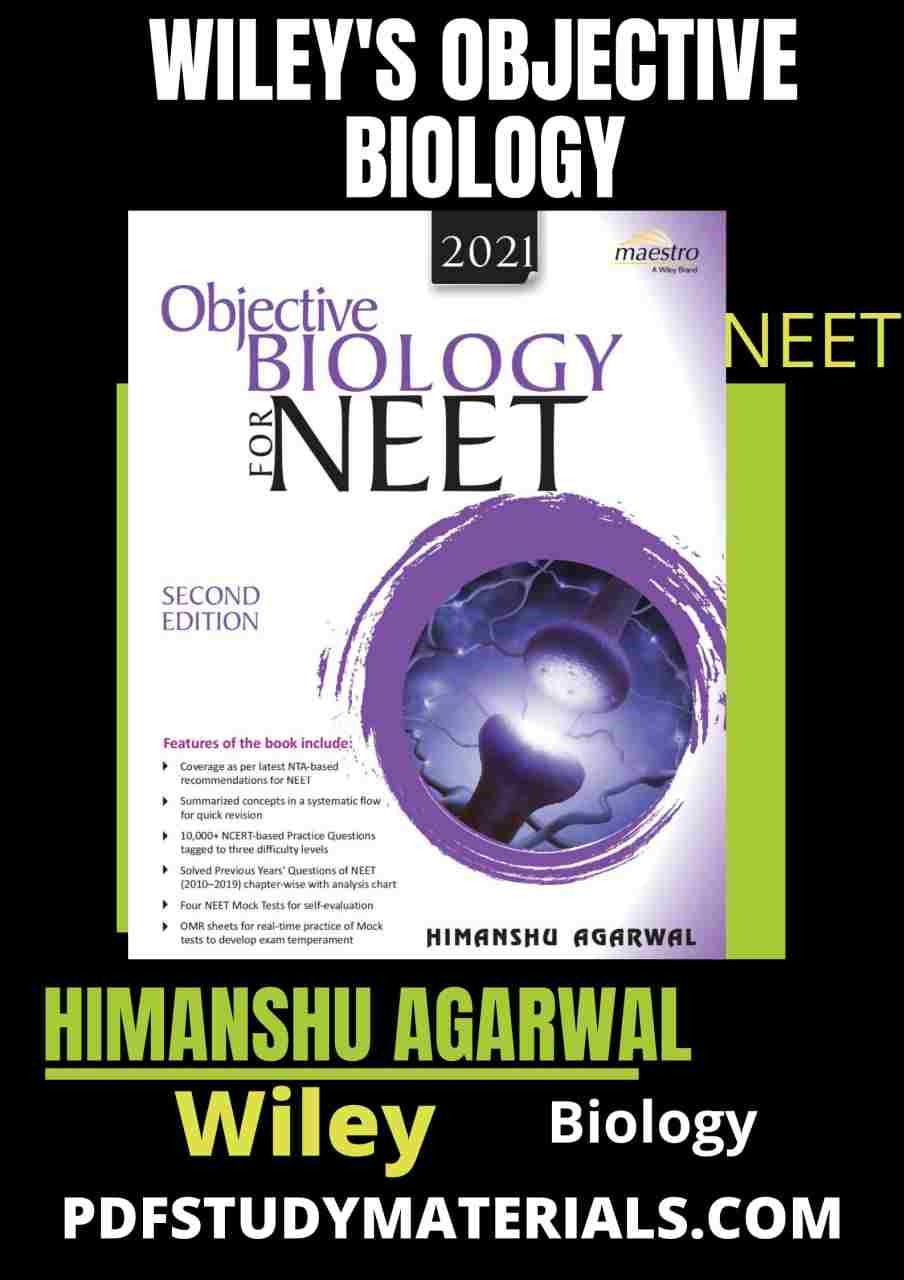 Wiley's Objective Biology for NEET pdf download free