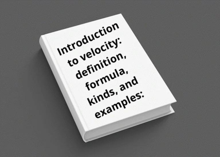 Introduction to velocity