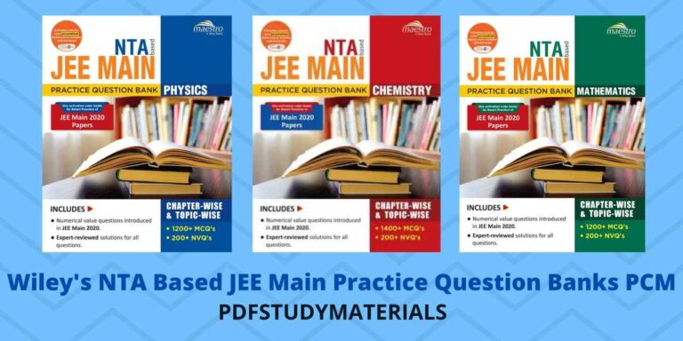 Wiley's NTA Based JEE Main Practice Question Banks PCM pdf