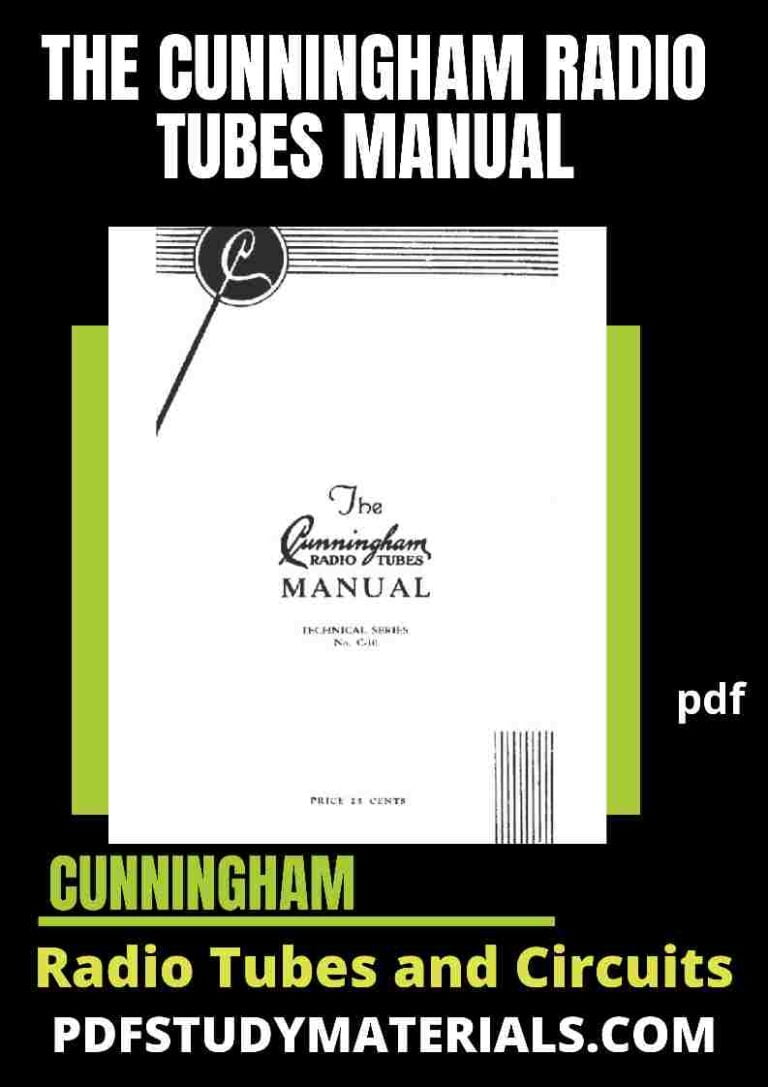 The Cunningham Radio Tubes Manual PDF