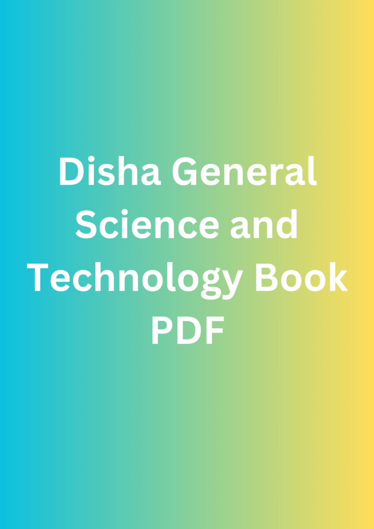 Disha General Science and Technology Book PDF